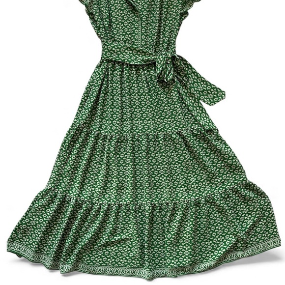 Max Studio Green Patterned Maxi Dress - Picture 3 of 11